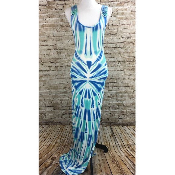 Felicity & Coco Crochet Back Tie Dye Maxi Dress - Picture 2 of 5